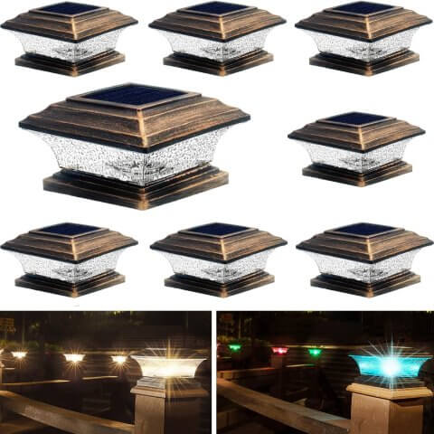 HUYIENO Solar Post Cap Lights