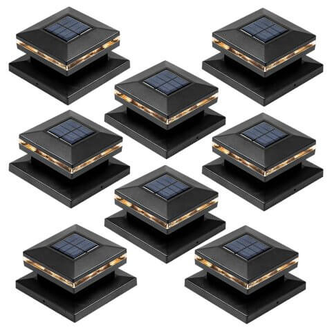 Viewsun 8 Pack Solar Post Lights